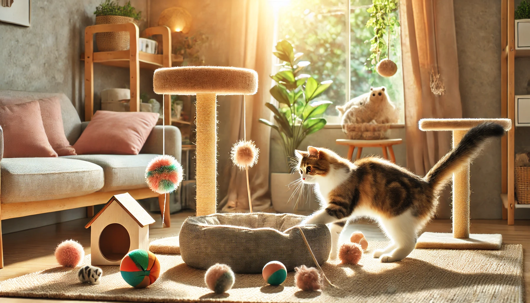 Cómo mantener a tu gato feliz y entretenido en casa